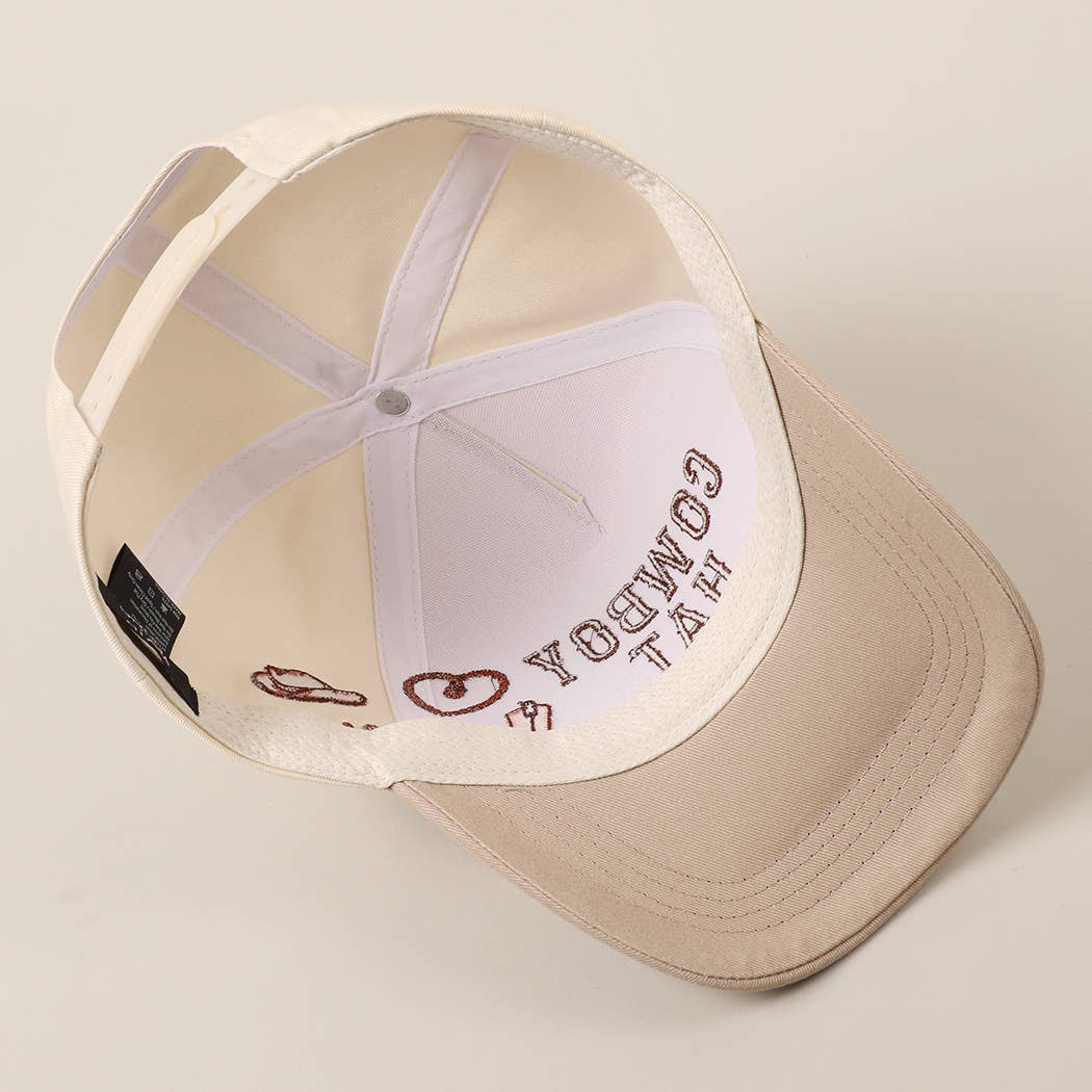 Cowboy Hat Embroidered Cap
