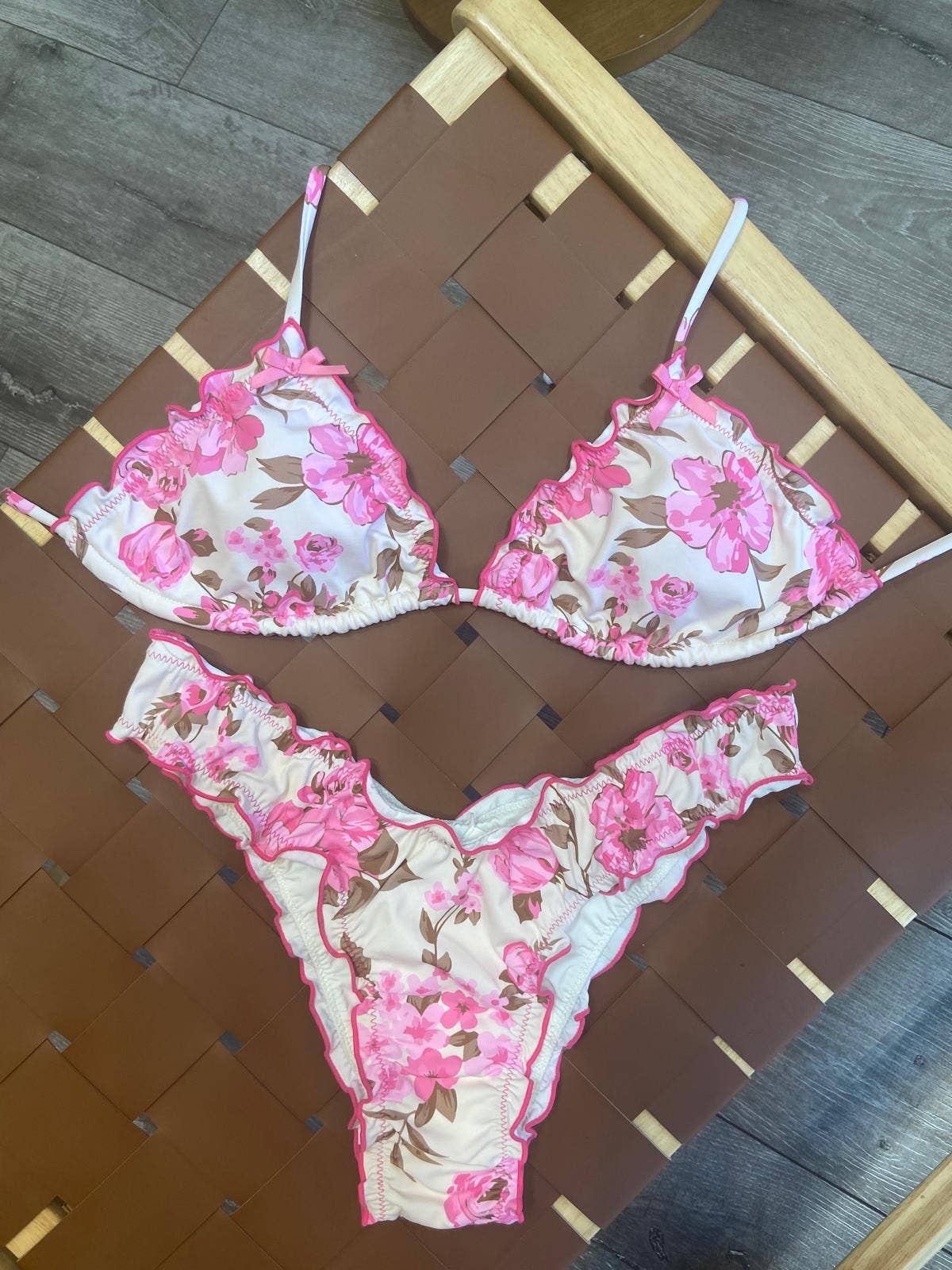 Pink Garden Bikini Set