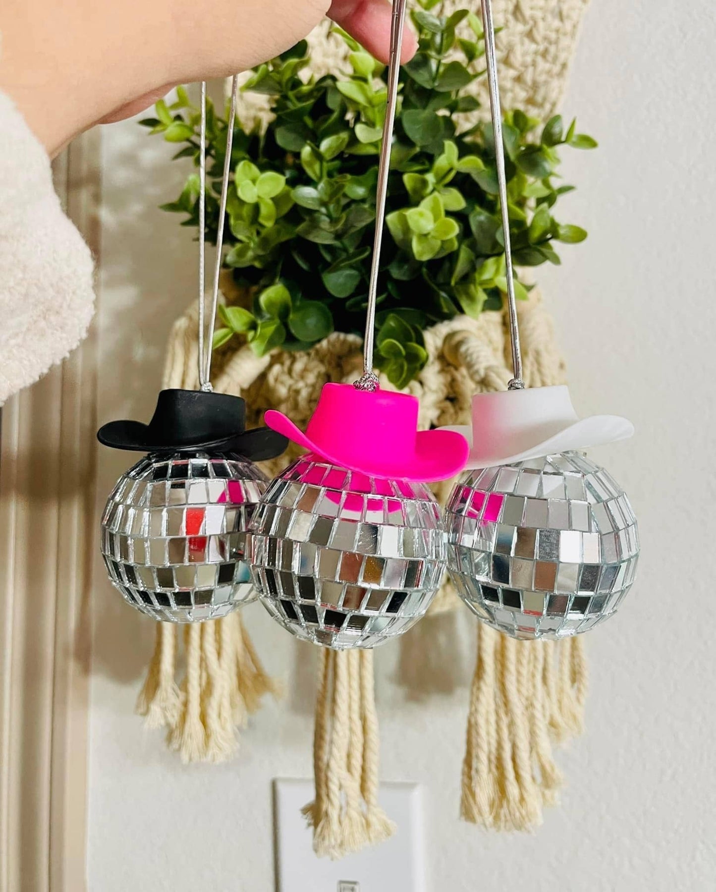 Cowgirl Disco Car Charm