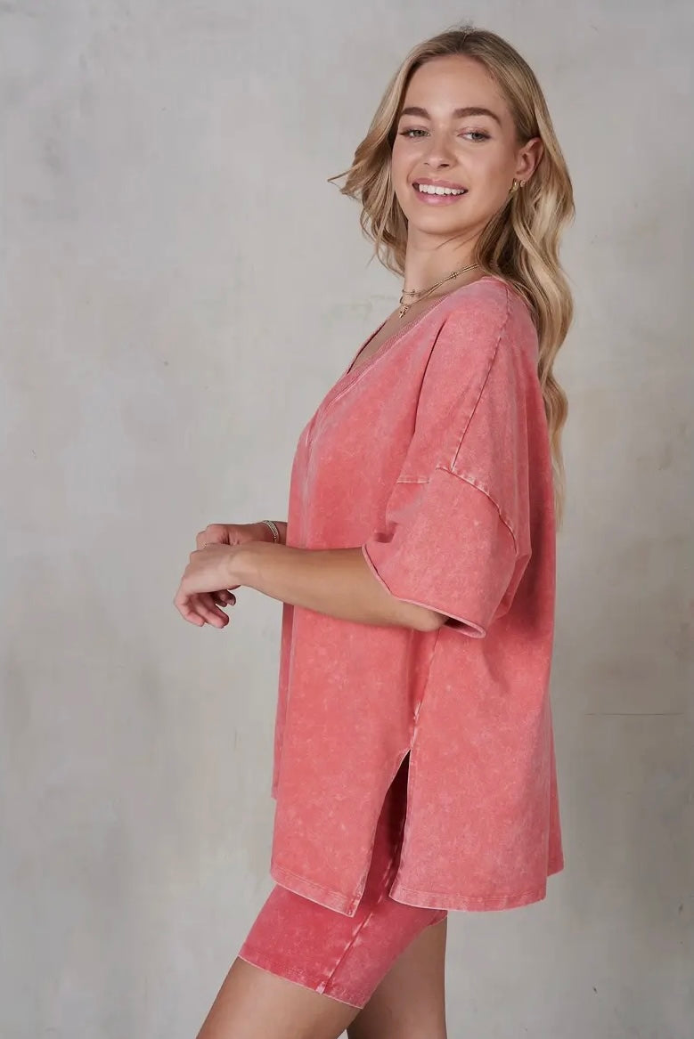 Watermelon V-Neck Top