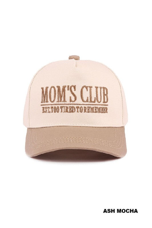 Mom’s Club Embroidered Hat