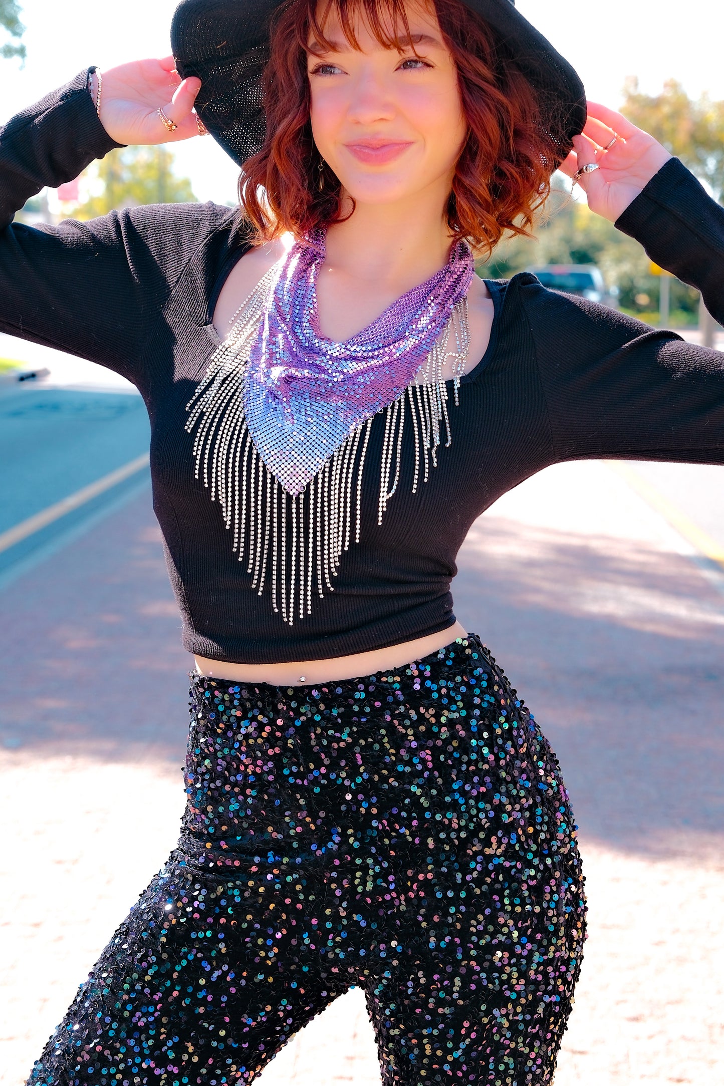 Shimmer Sequin Pants