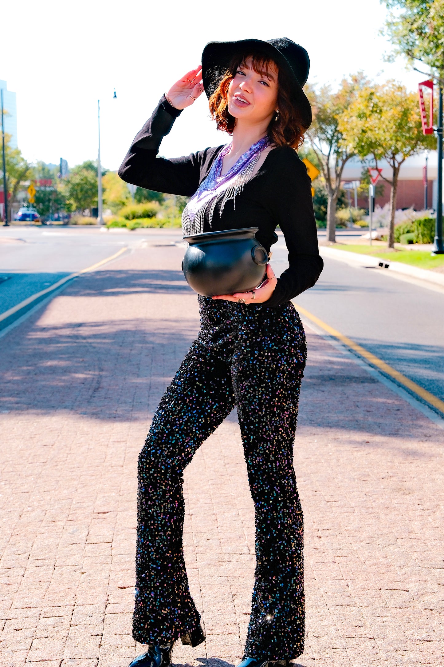 Shimmer Sequin Pants