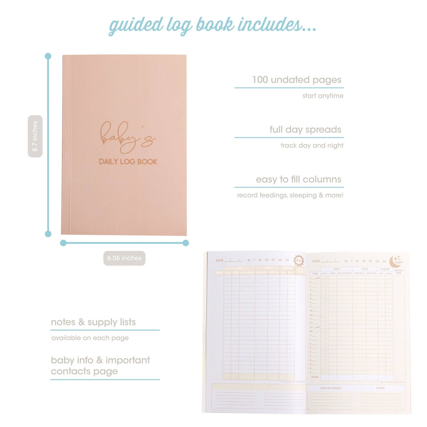 Baby's Daily Log Book