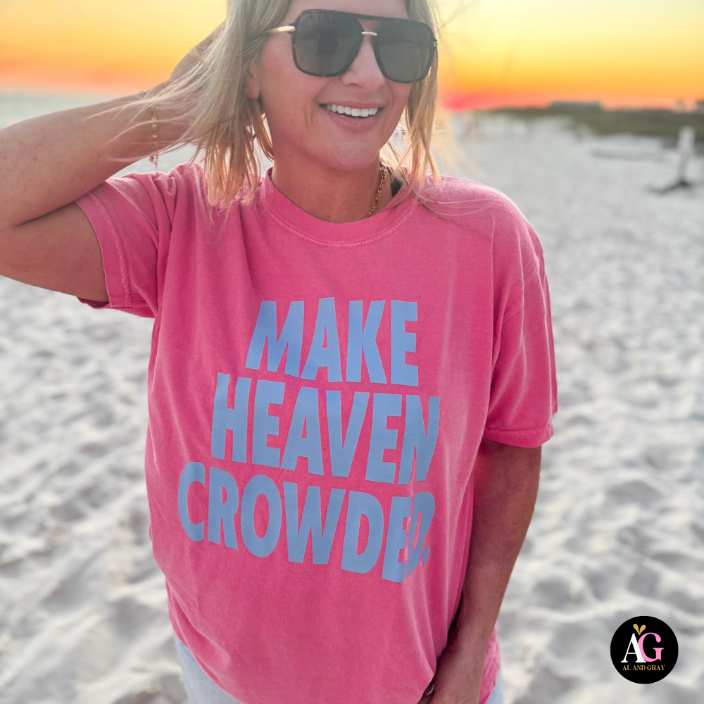 Make Heaven Crowded Tee - Berry