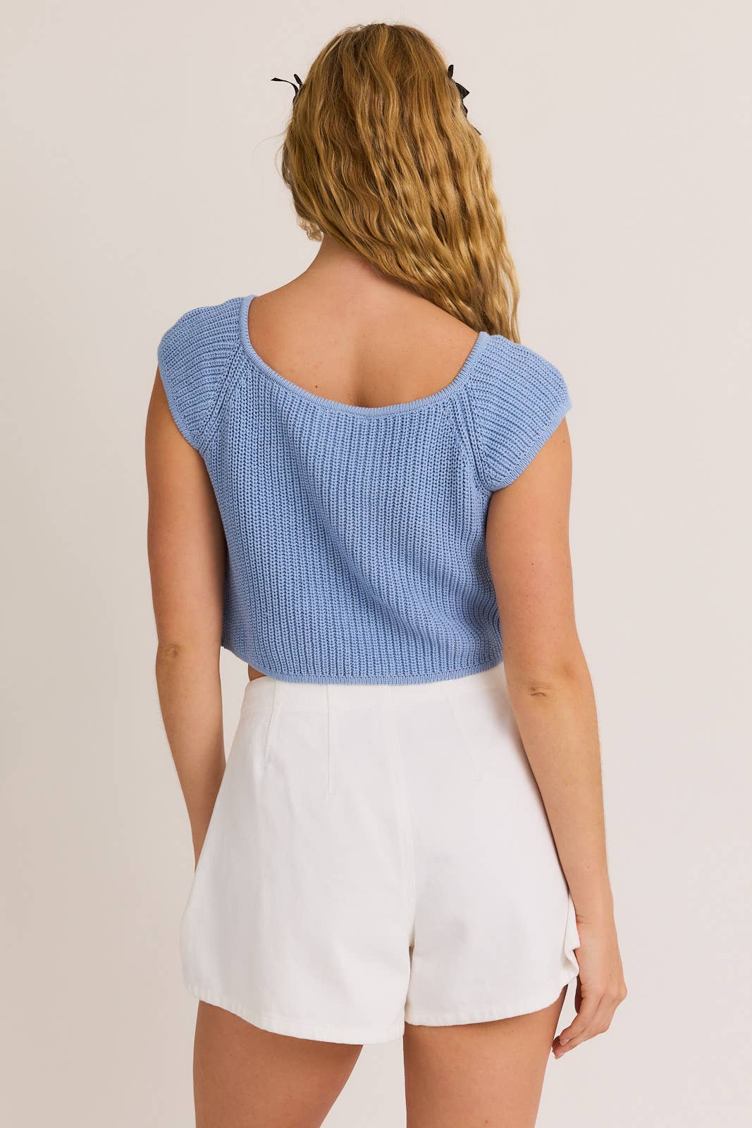Baby Blue Sleeveless Top