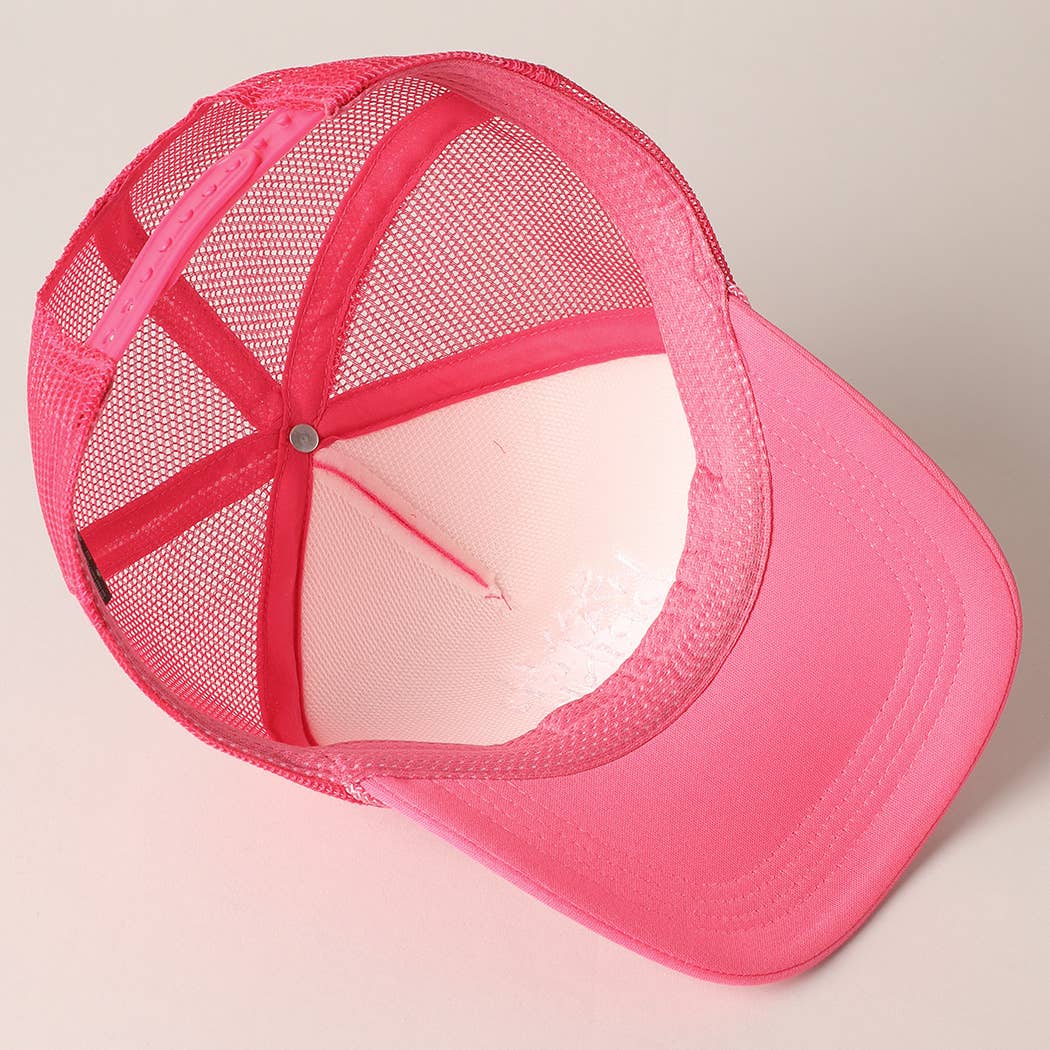 Save Water Fuchsia Trucker Hat
