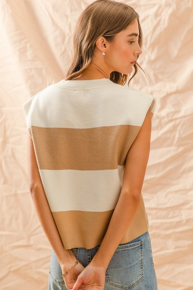 Sweet Stripes Sweater Vest