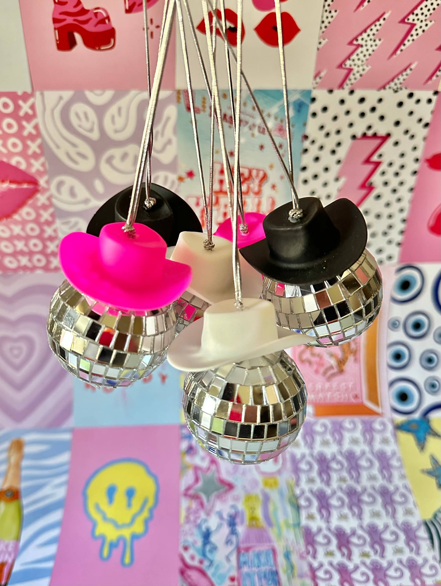 Cowgirl Disco Car Charm