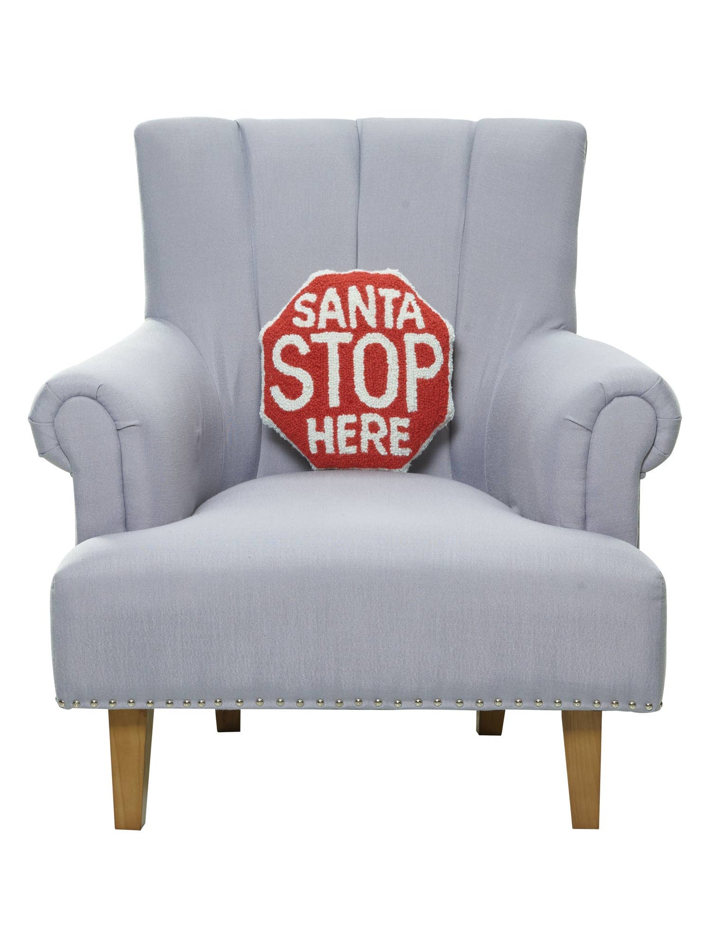 Santa Stop Here Pillow
