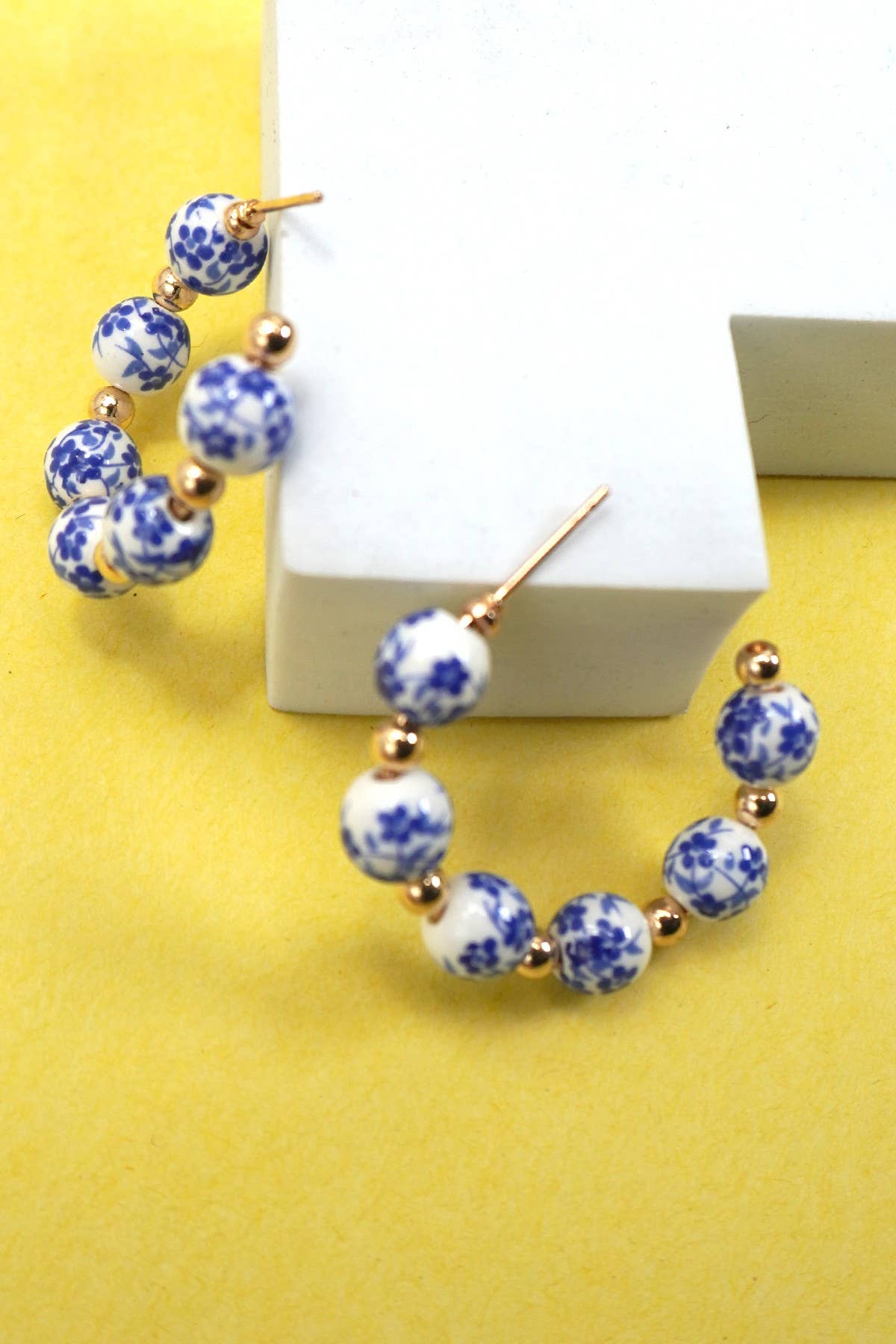 Porcelain Hoop Earrings