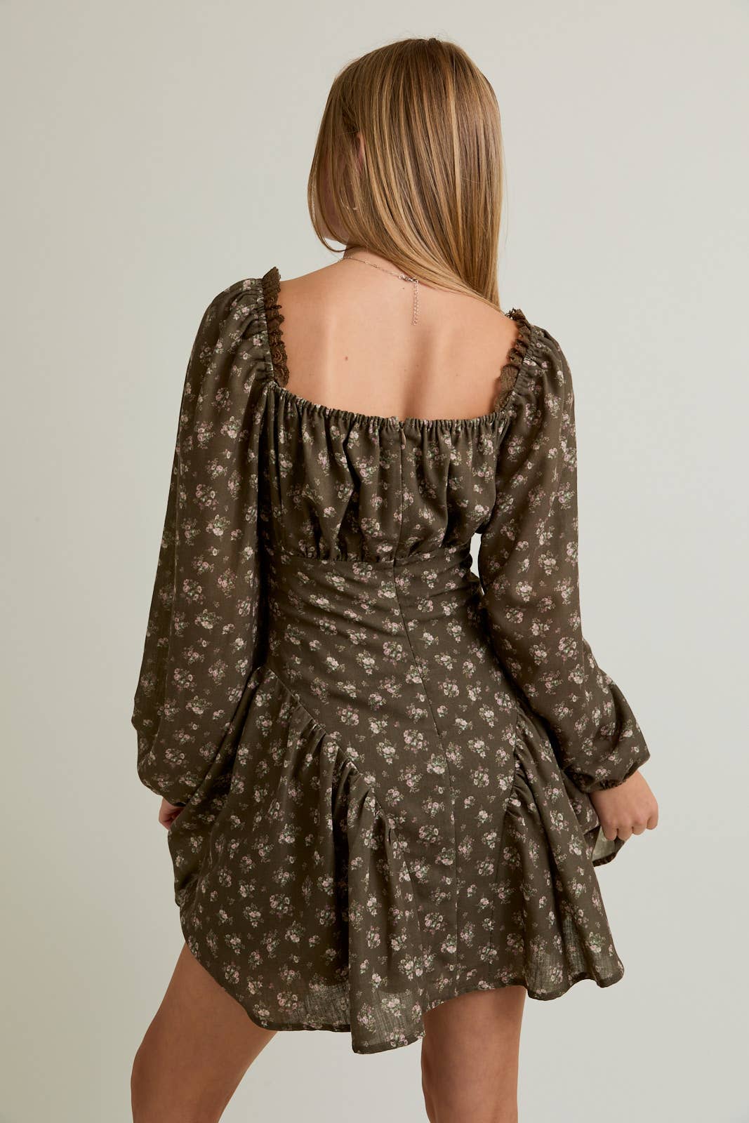 Bohemian Bloom Mini Dress