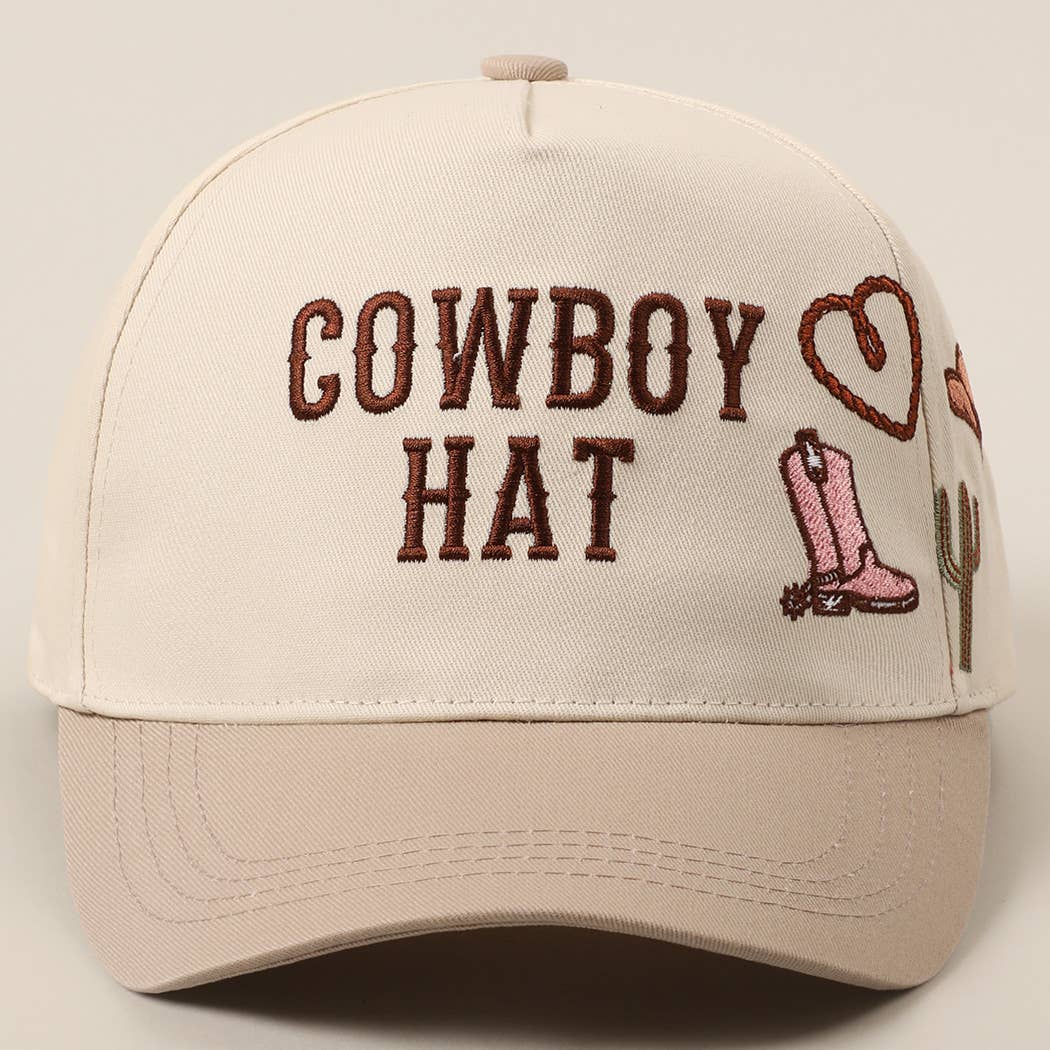 Cowboy Hat Embroidered Cap