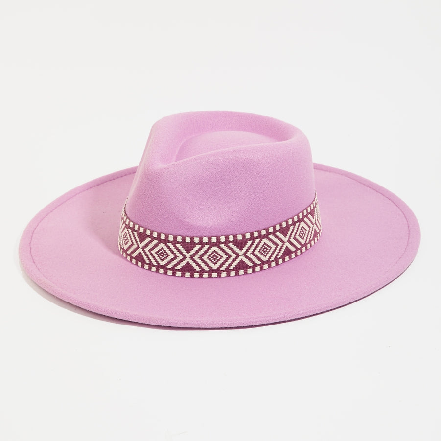 Boho Braided Band Hat - Lilac
