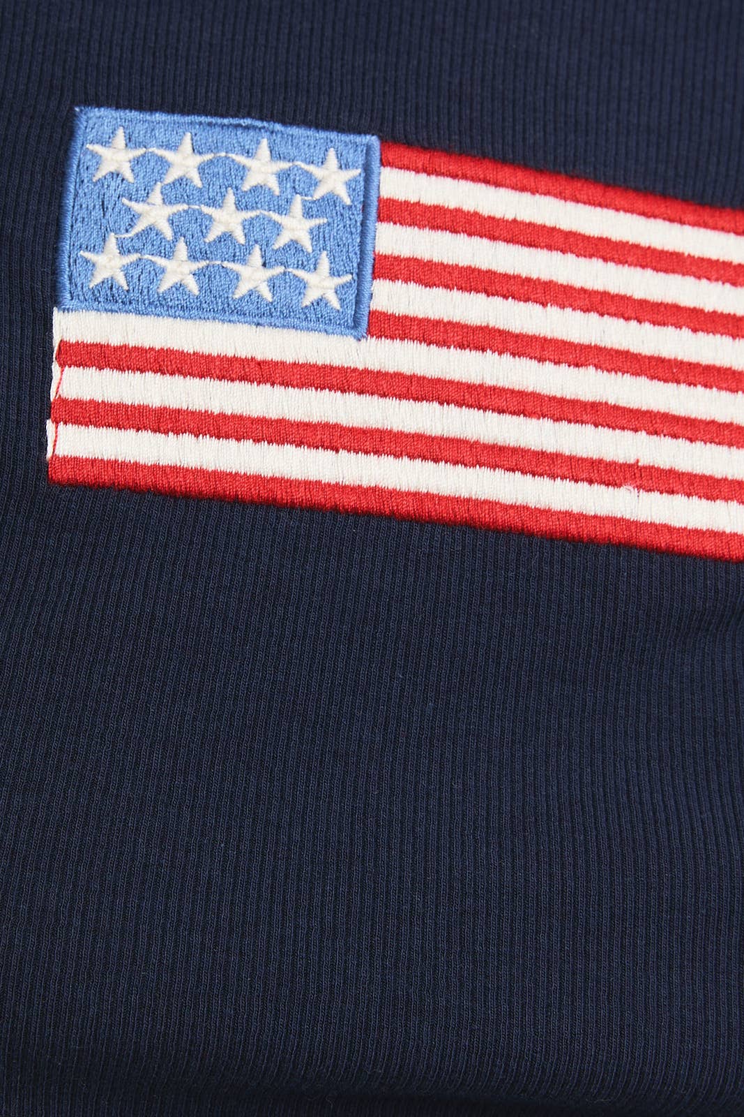 Navy Flag Baby Tee