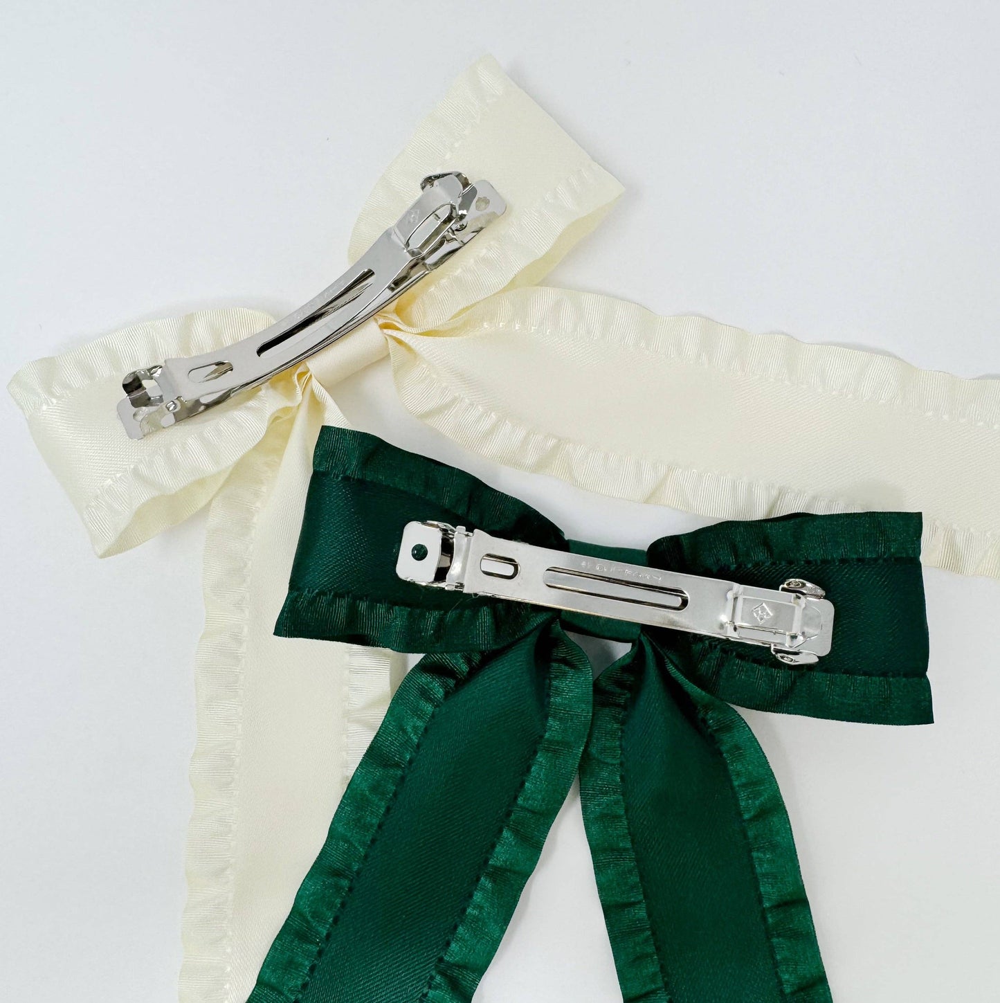 Frill Bow Hair Clips