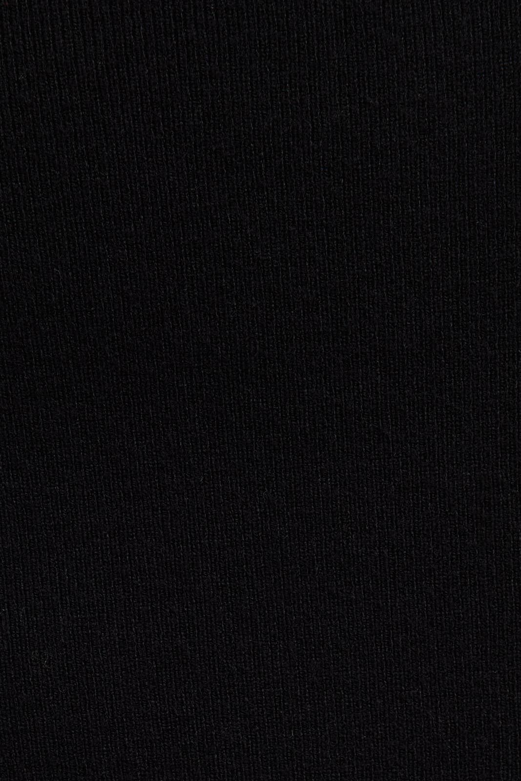 Black Ruffle Hem Sweater Dress