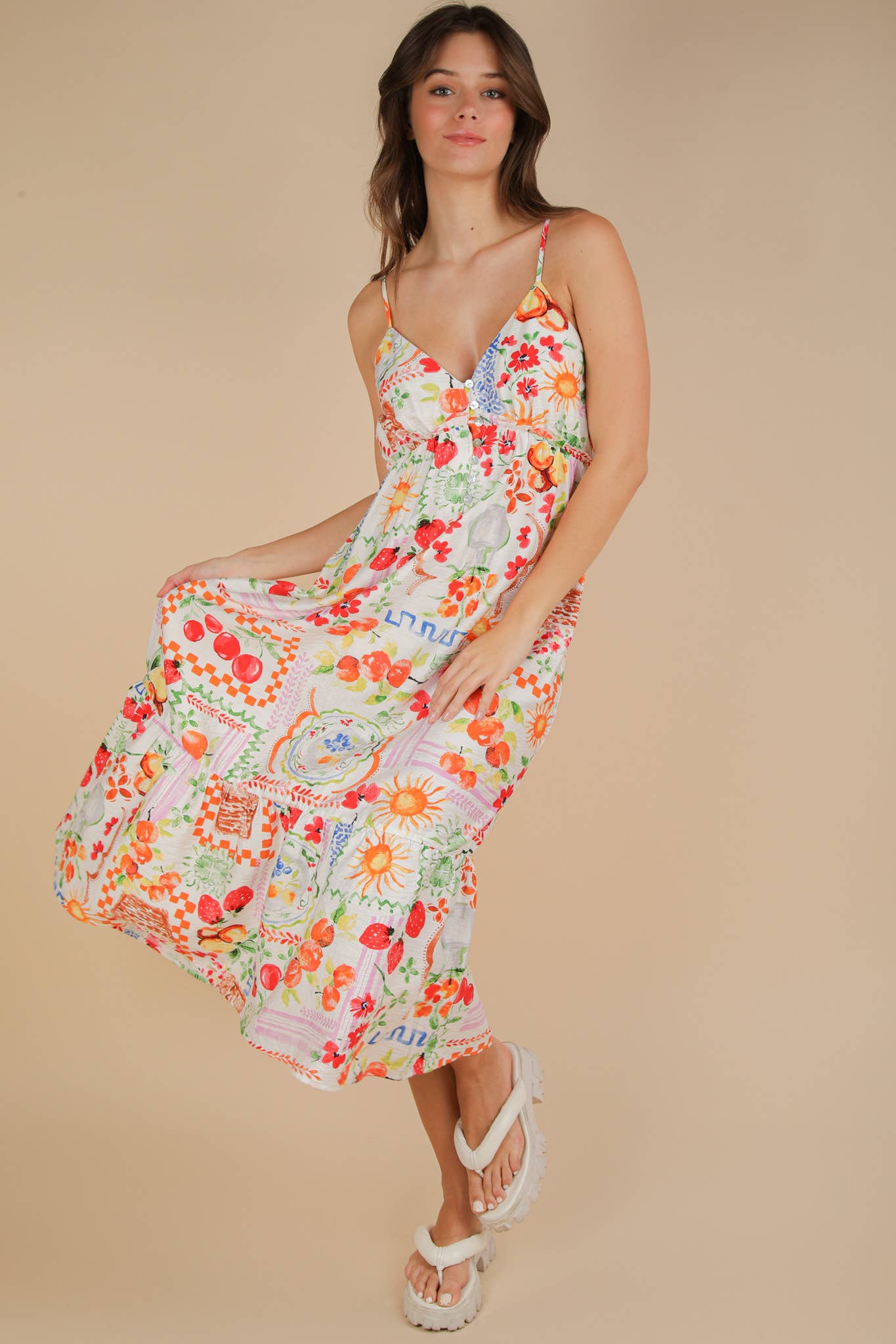 Italian Summer Midi Dress