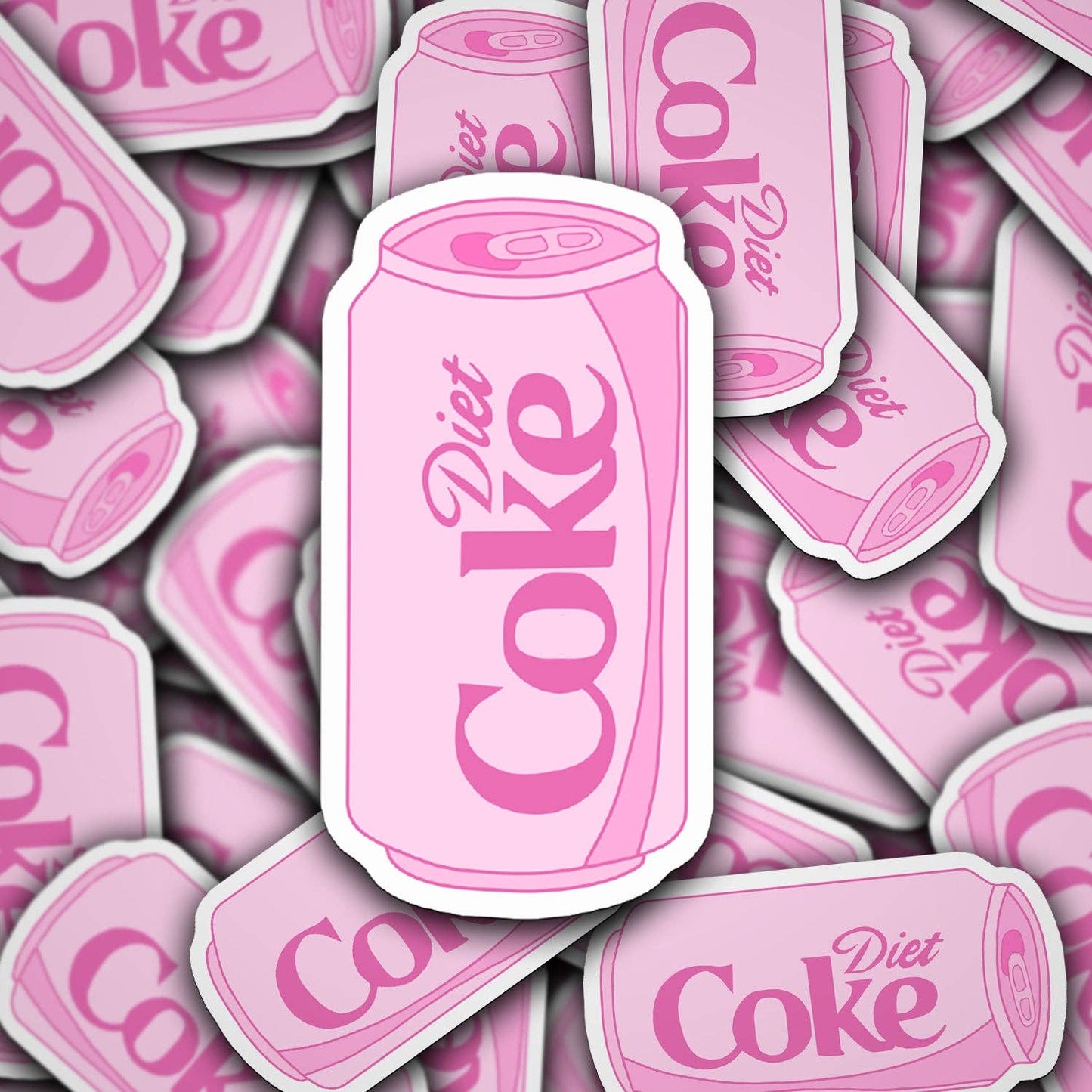 Pink Diet Coke Vinyl Sticker