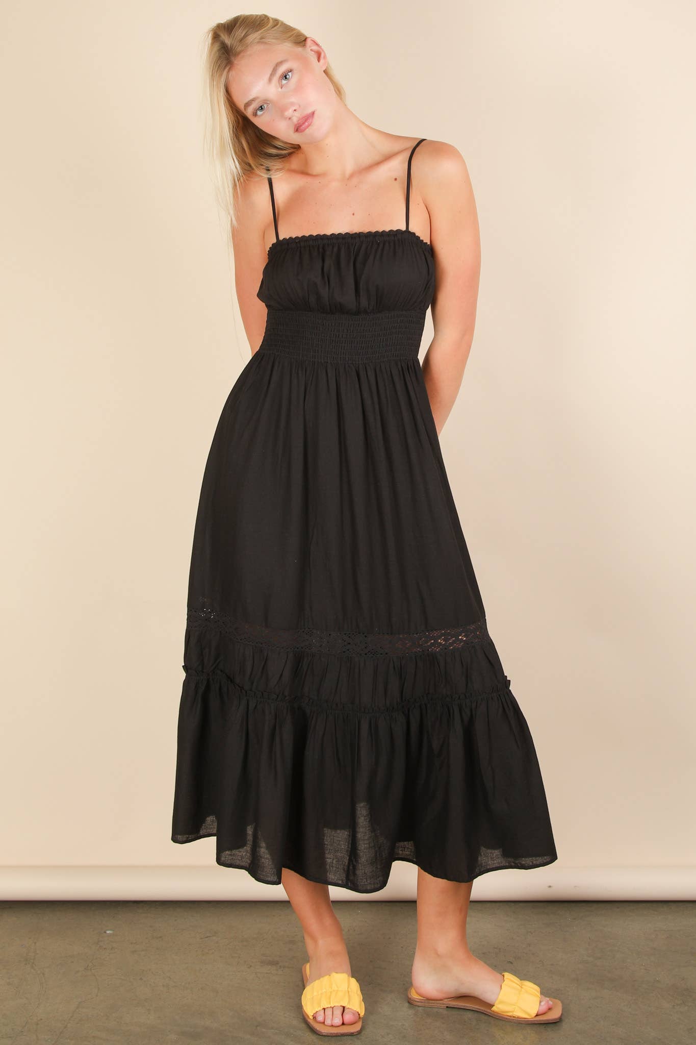 Basic Black Midi Dress