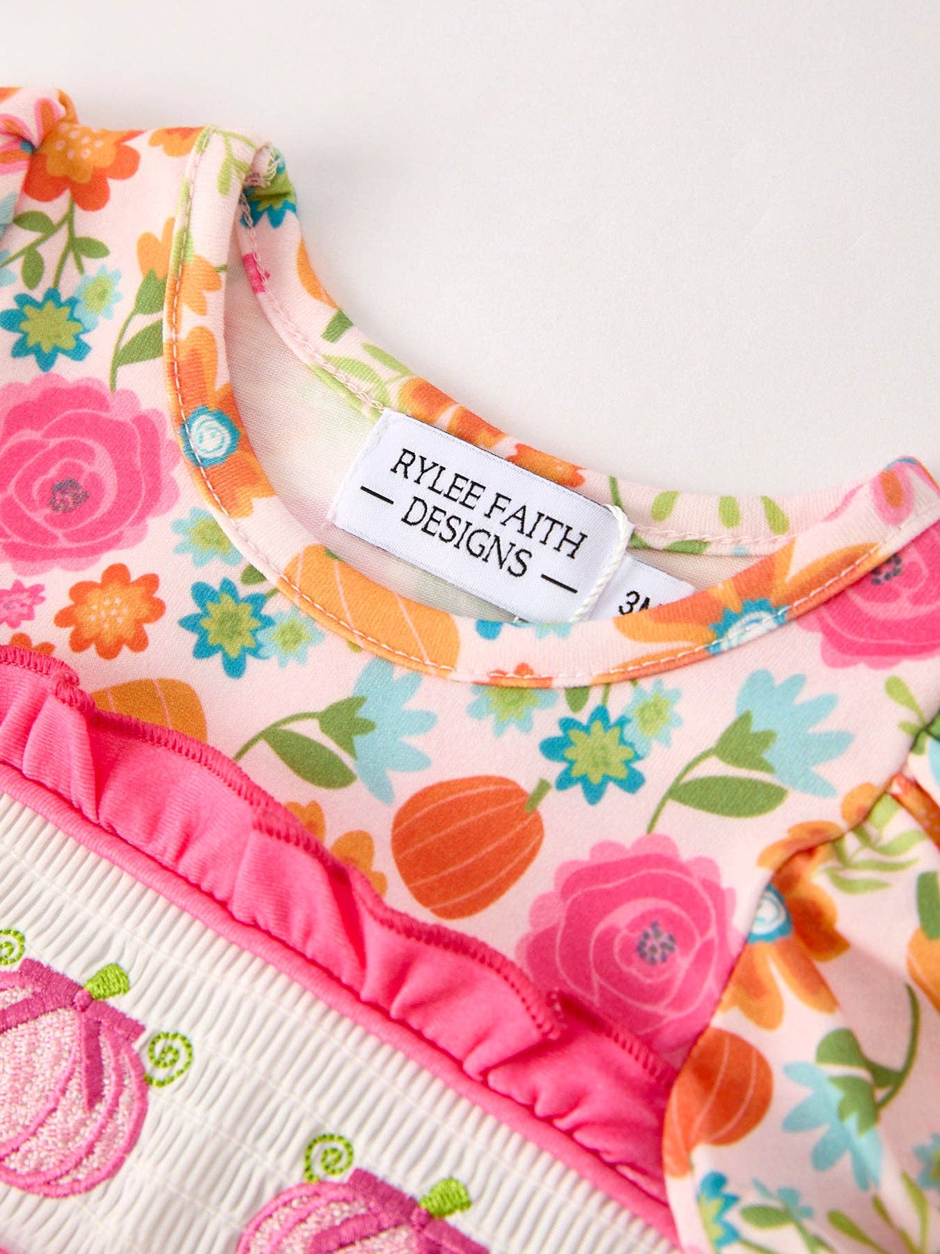 Baby Pink Pumpkin Romper