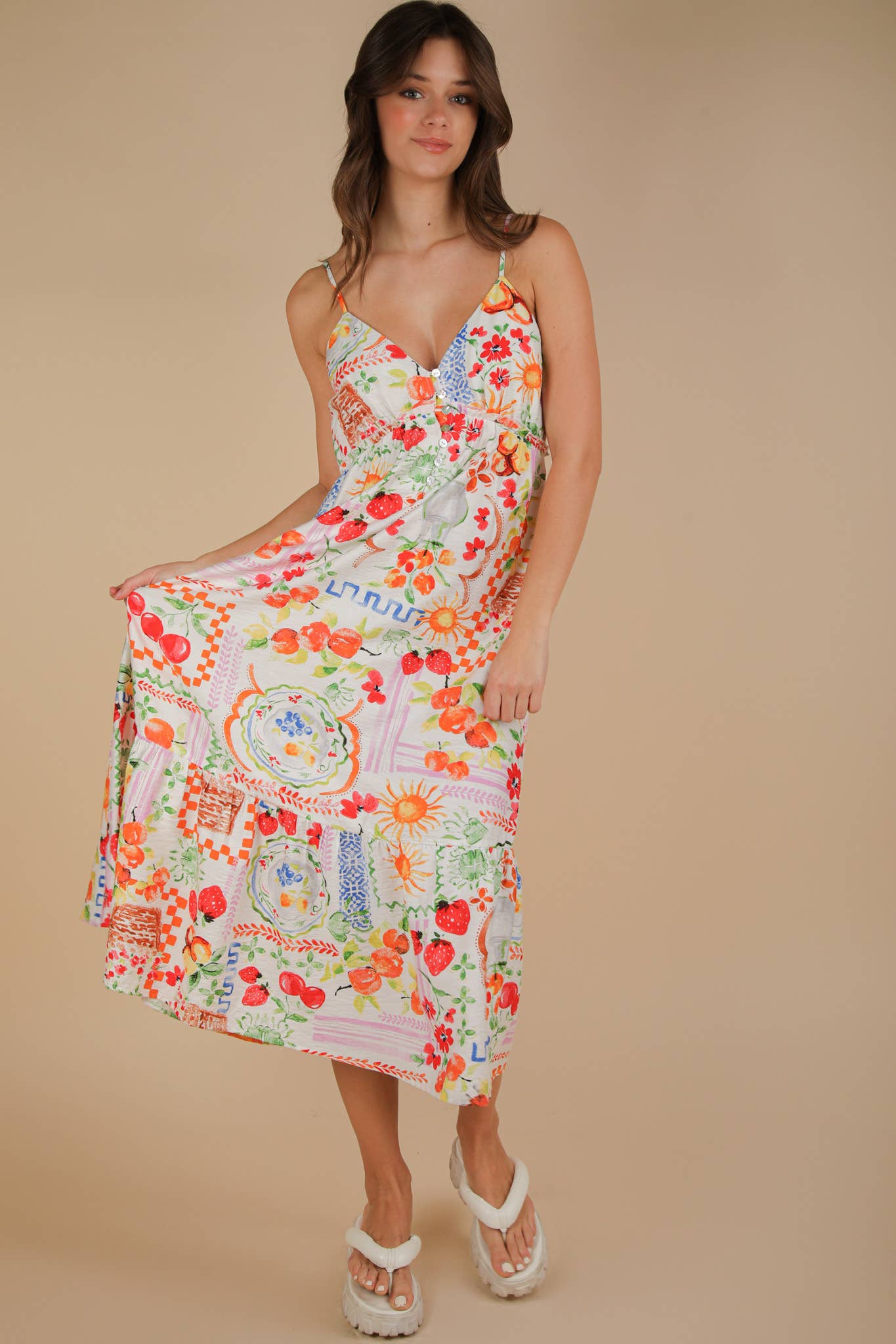 Italian Summer Midi Dress