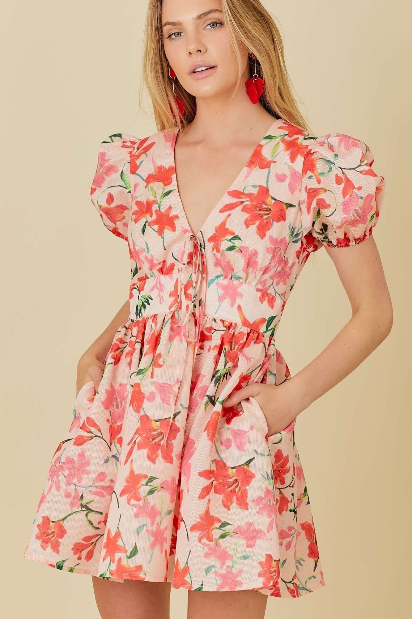 Blooming Mini Dress