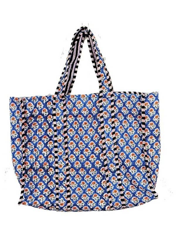 Reversible Quilted Tote Bag