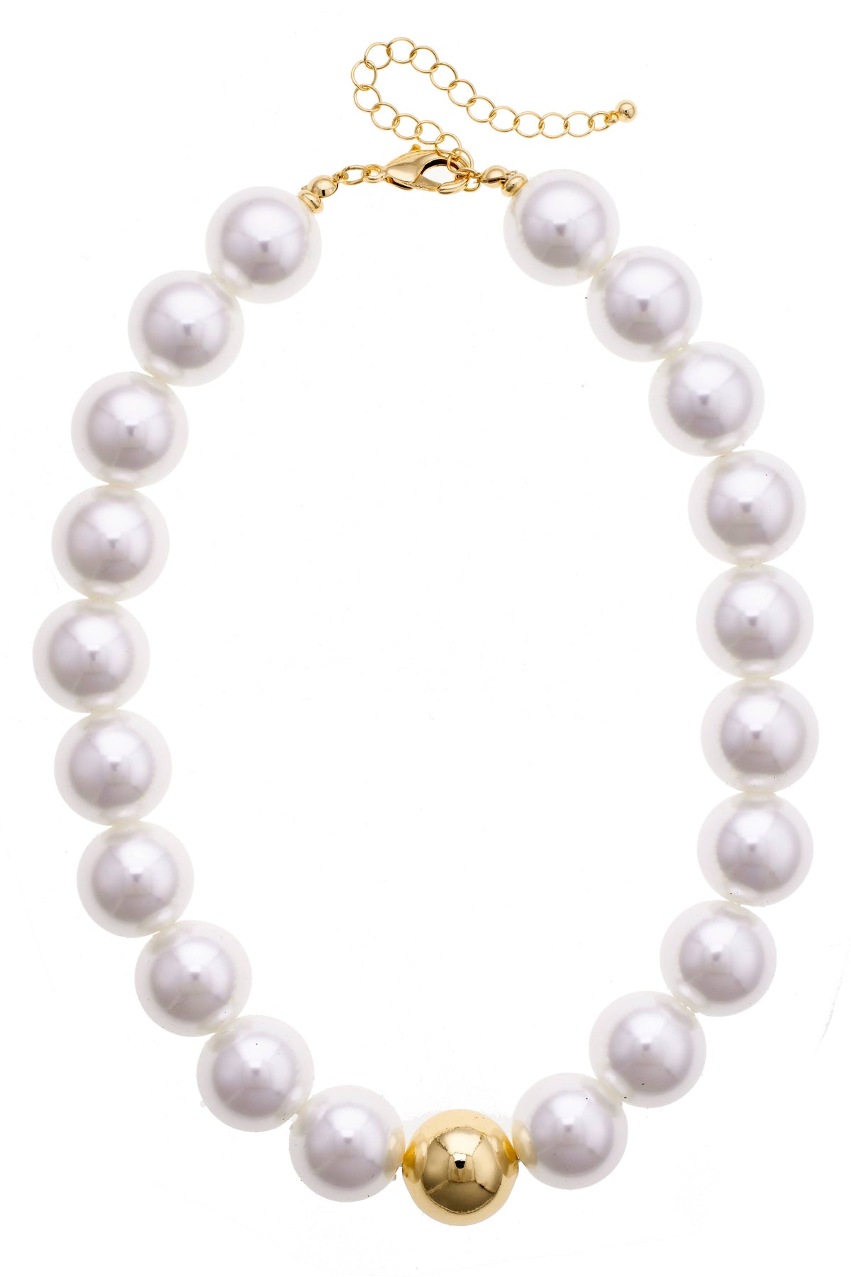 Marjorie Beaded Necklace: Ivory