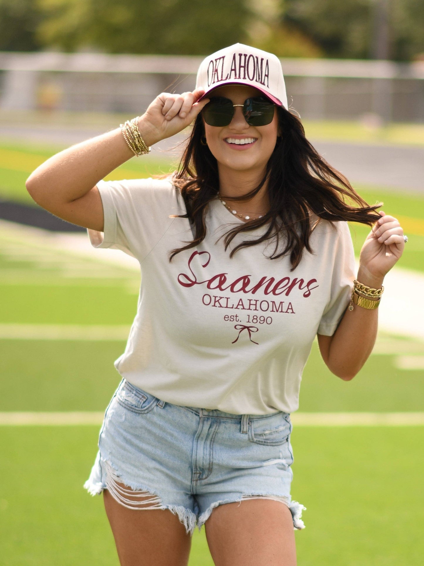 Sooners Oklahoma Bow Tee