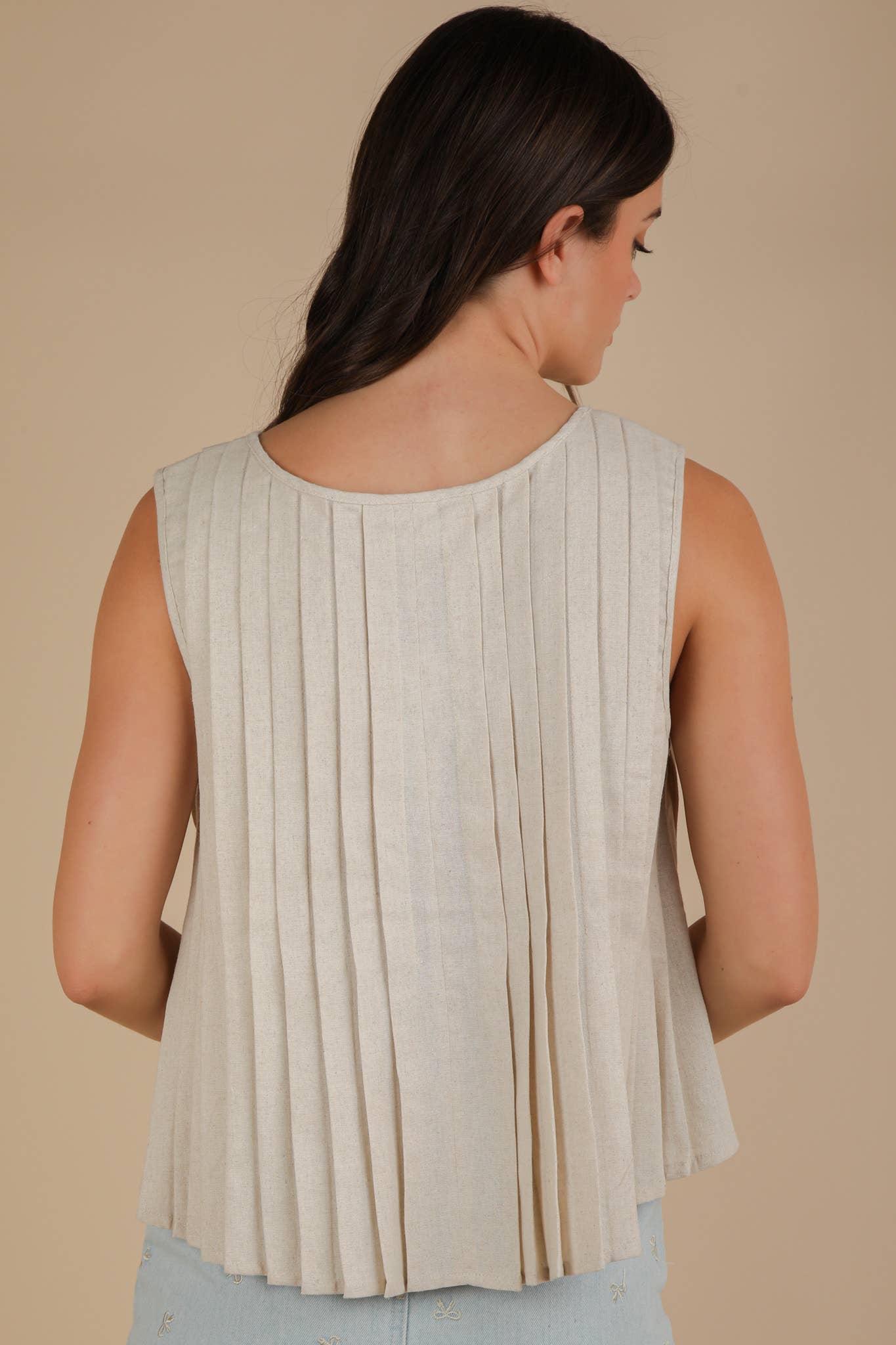 Oatmeal Ribbon Tank