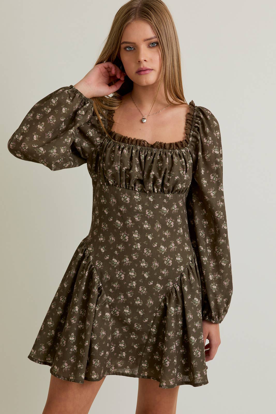 Bohemian Bloom Mini Dress