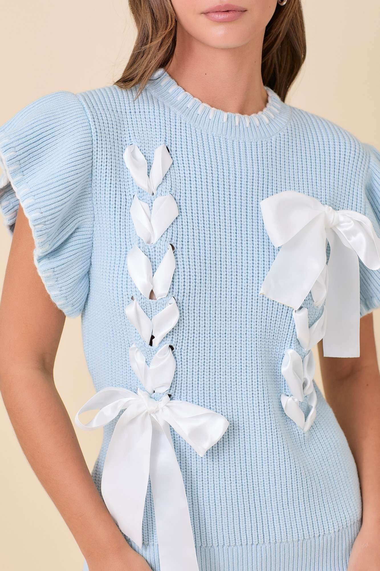 Blue Bliss Bow Sweater