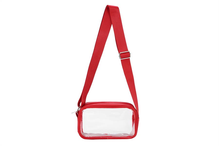 Clear Game Day Bag - Red