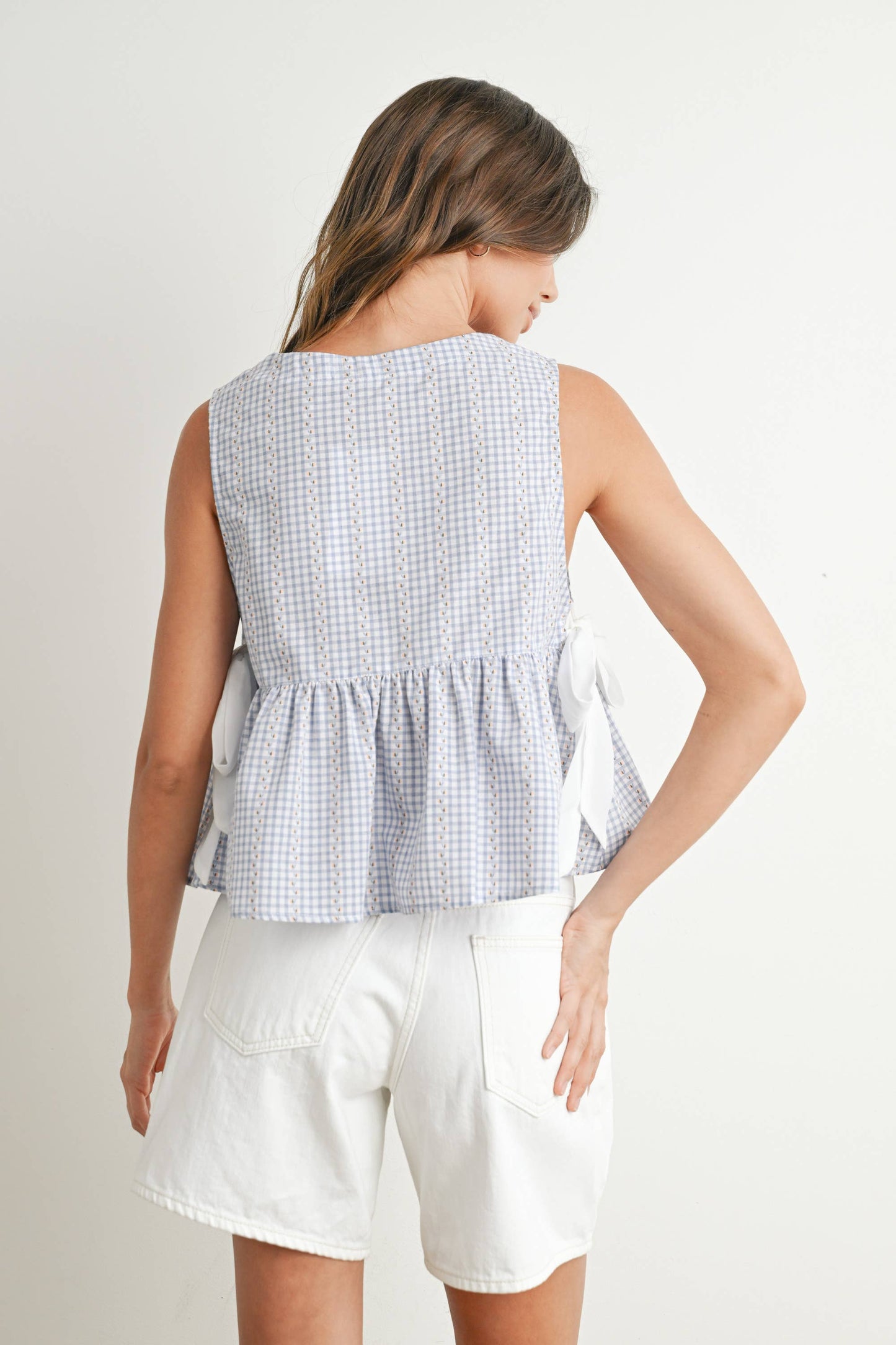 Yellow Lily Peplum Top
