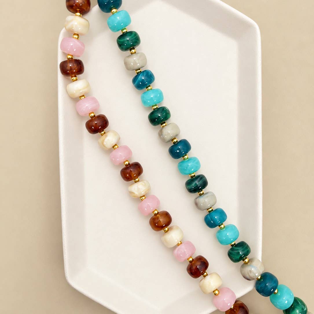 Chunky Multi Beaded Necklace