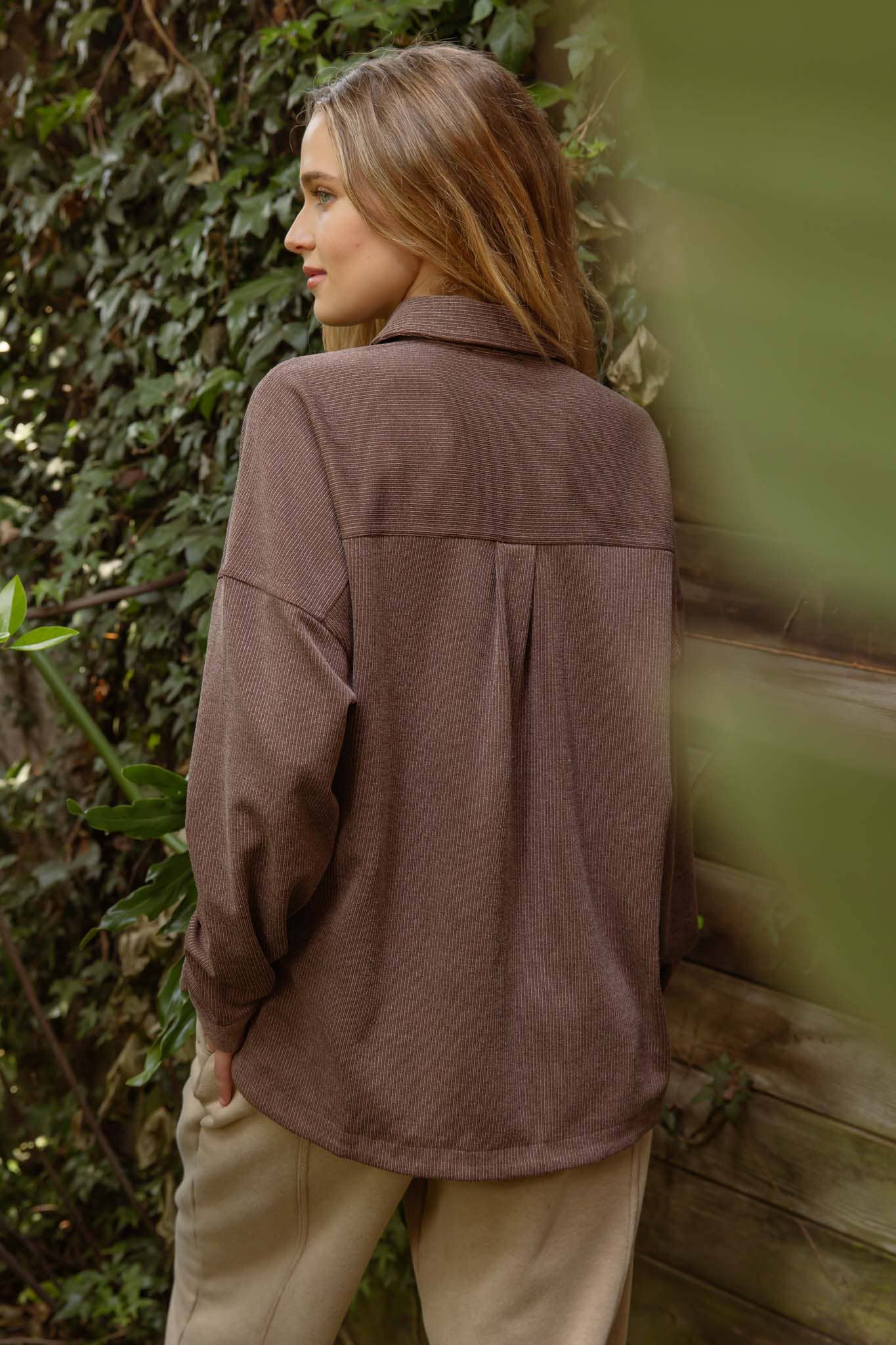 Chocolate Brown Shacket