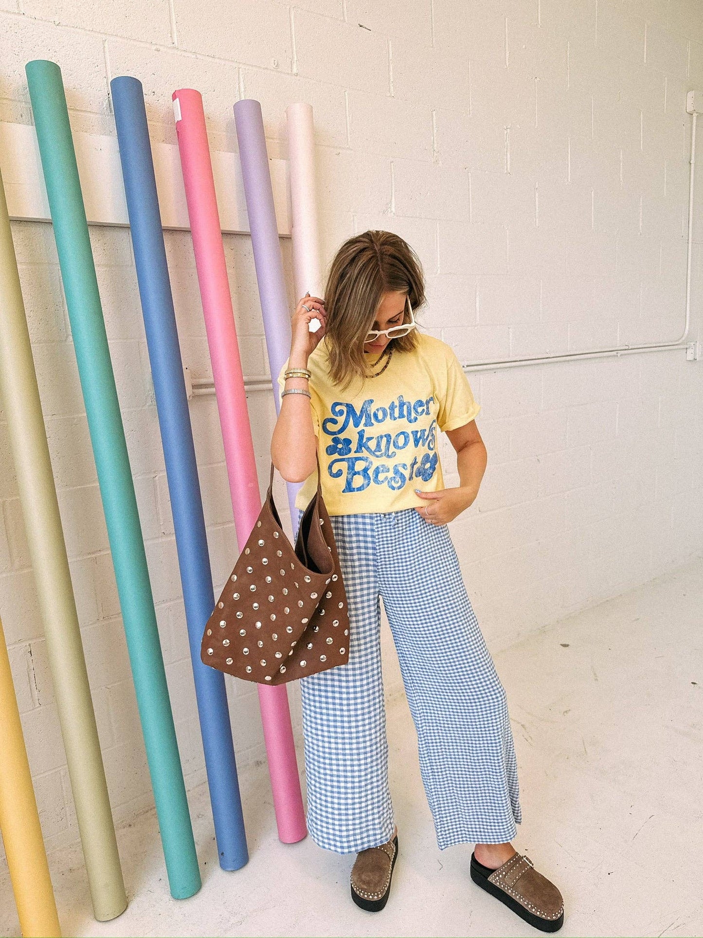 Mother Knows Best Tee - Yellow