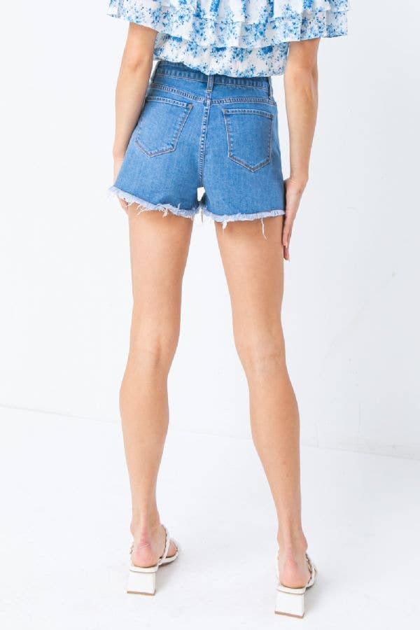 Light Wash Denim Shorts