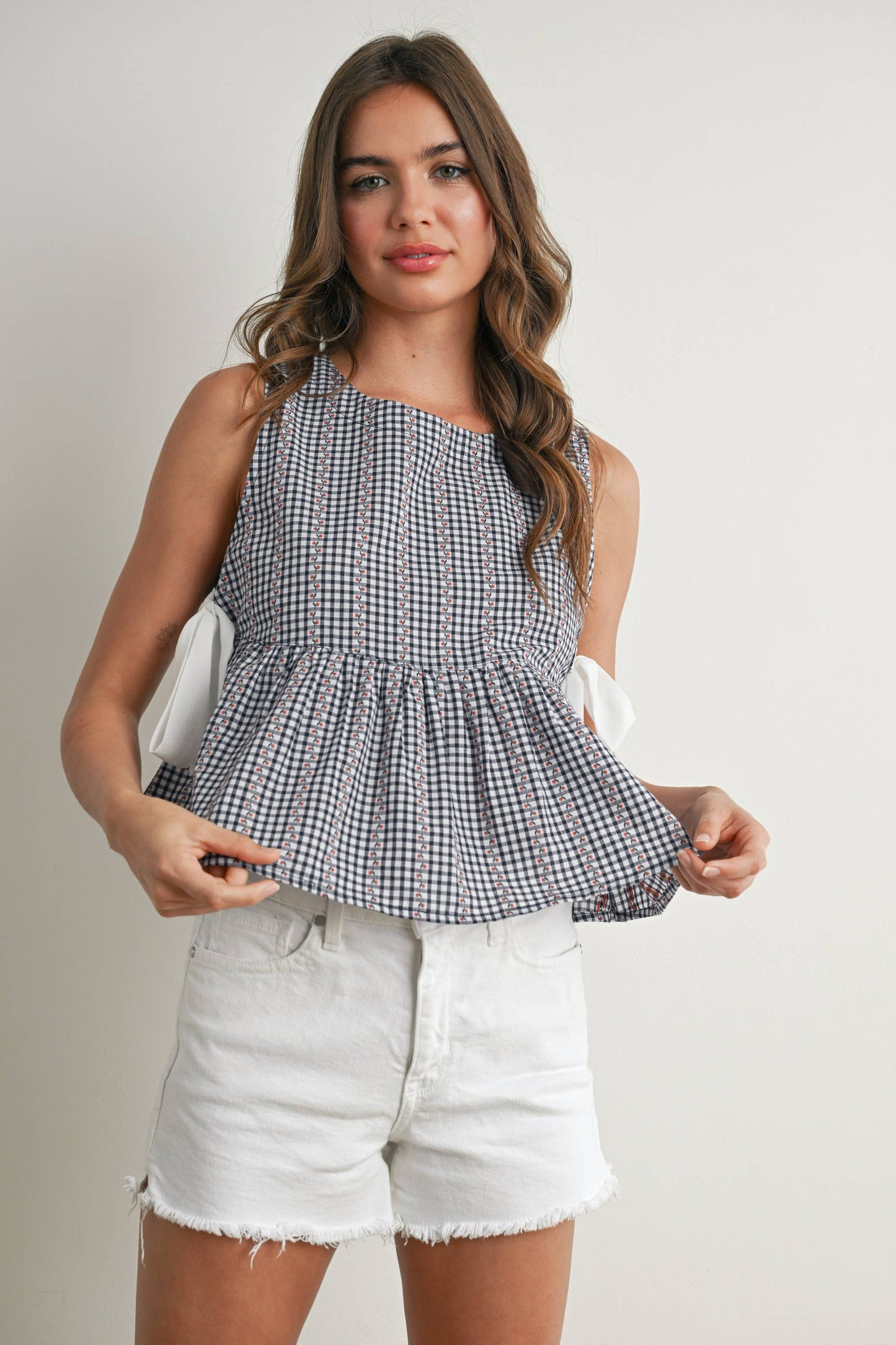 Yellow Lily Peplum Top