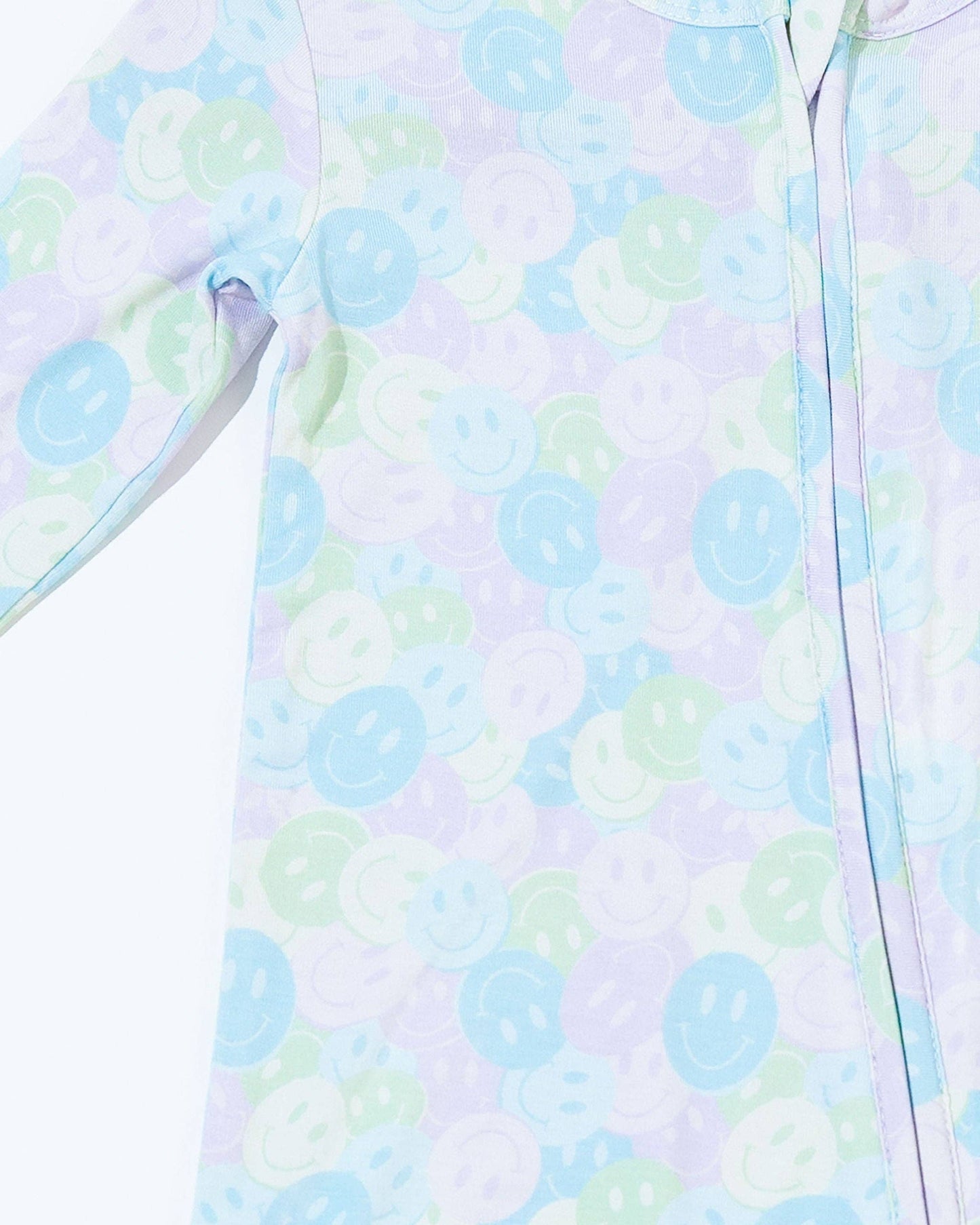 Pastels & Smiley Bamboo Baby Pajamas