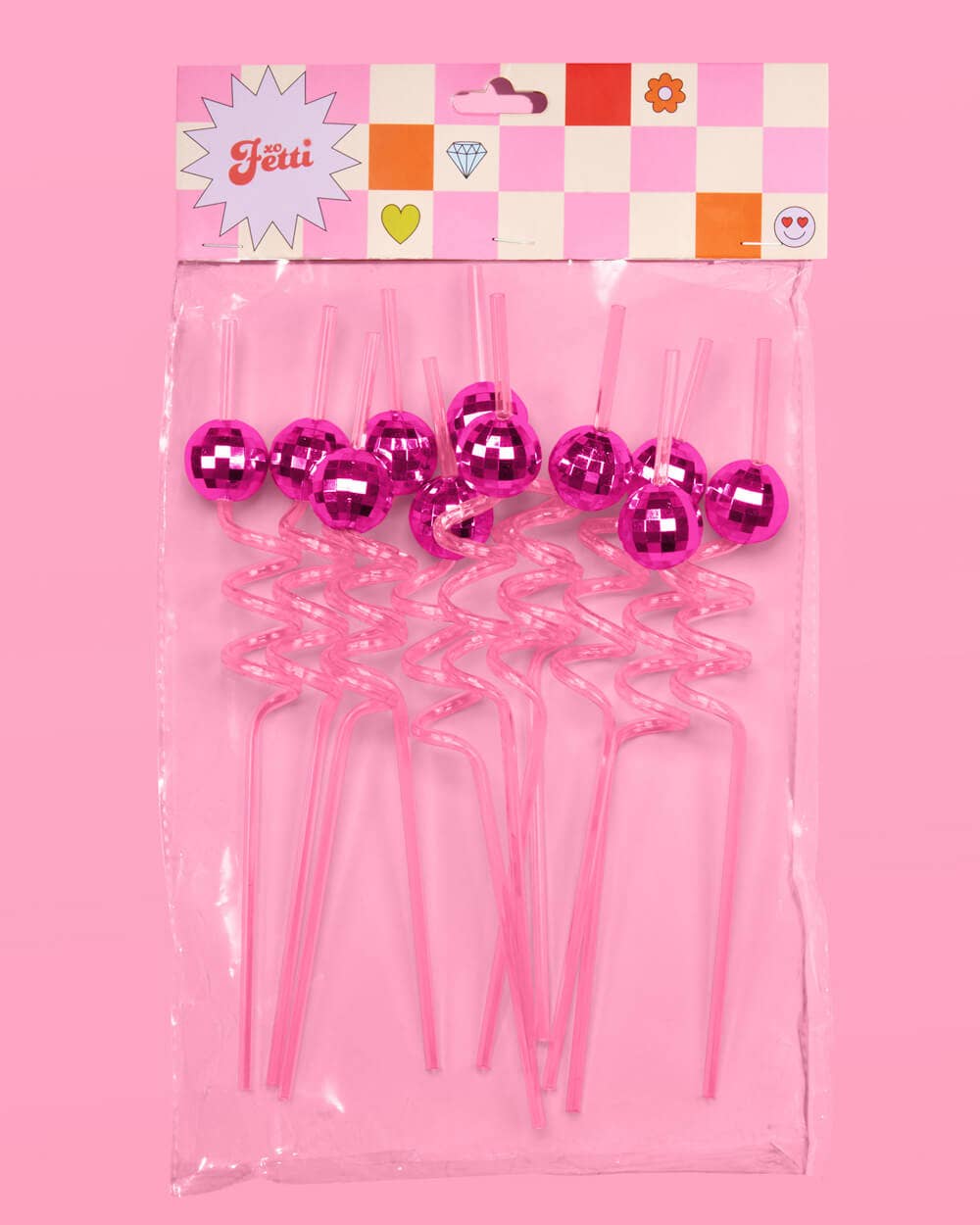Pink Disco Straws
