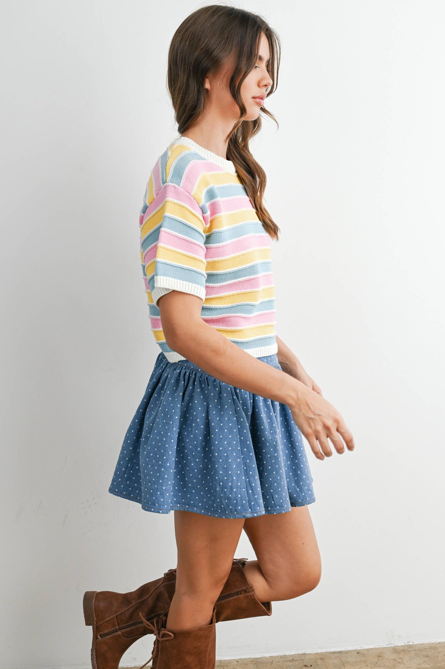 Hazy Days Stripe Knit Top