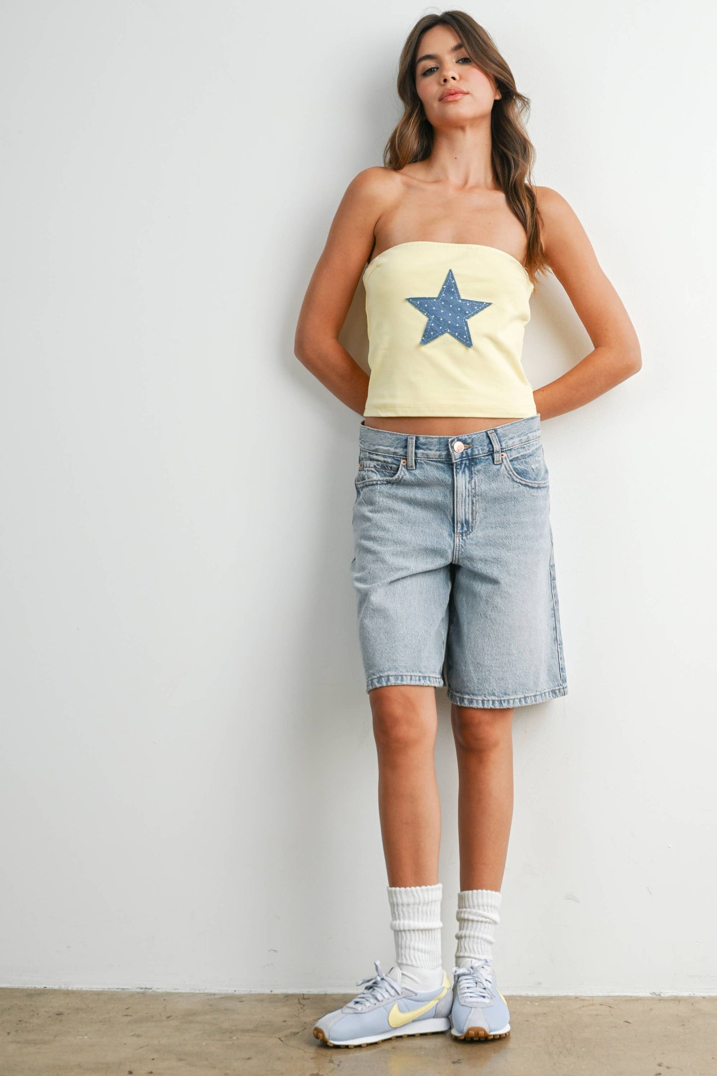 Star Applique Tube Top