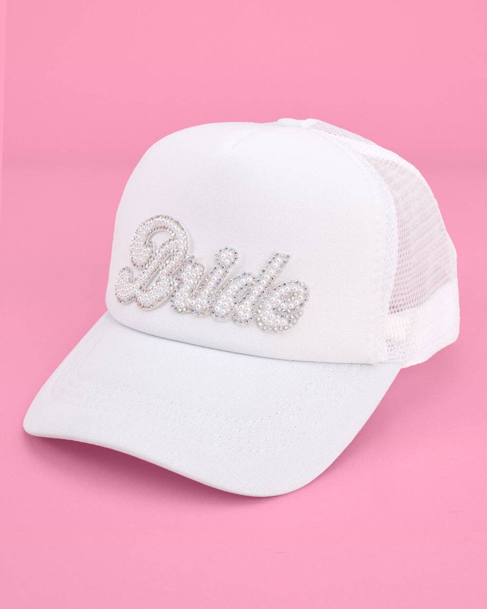 Bride Trucker Hat with Veil
