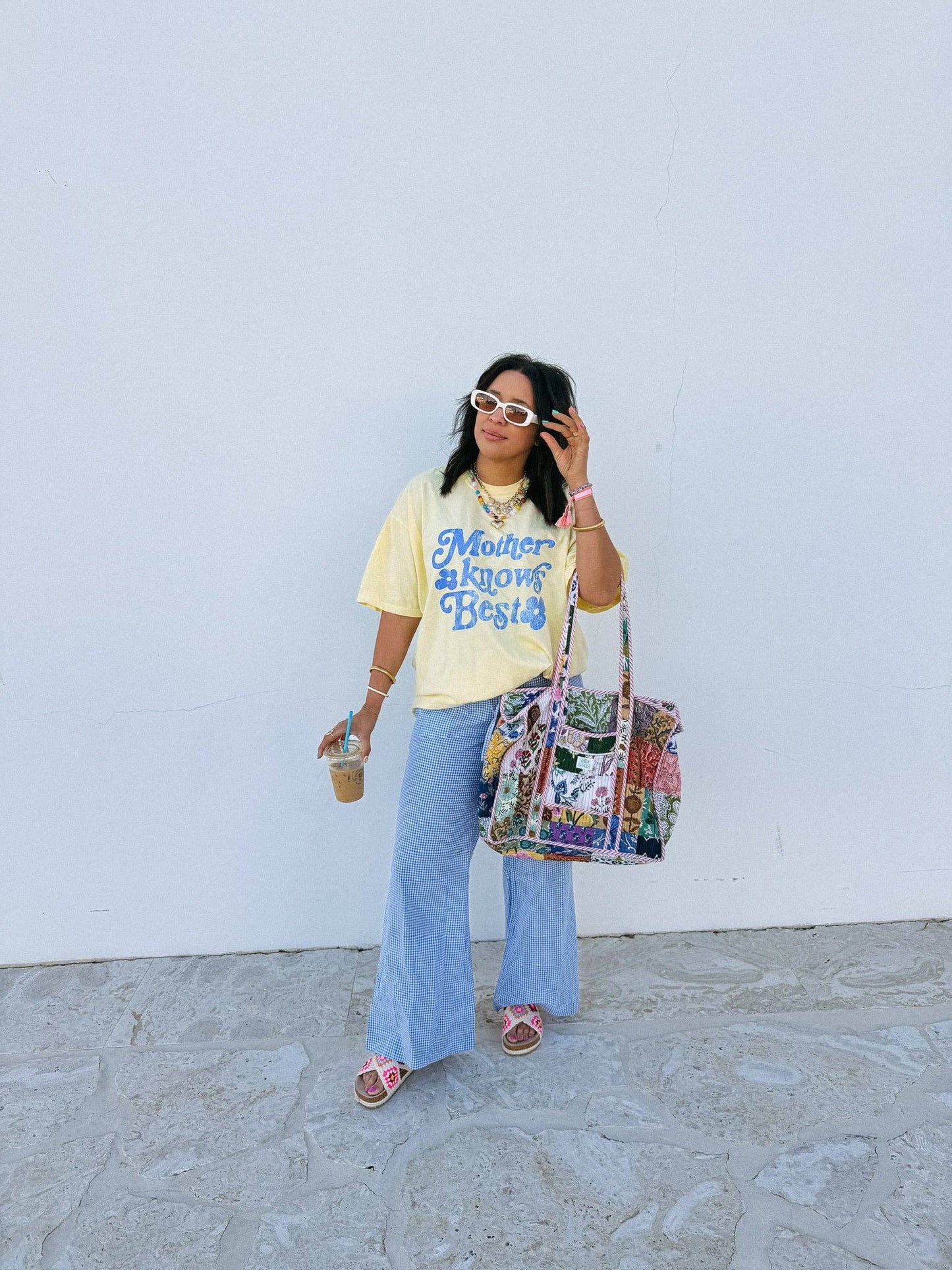 Mother Knows Best Tee - Yellow