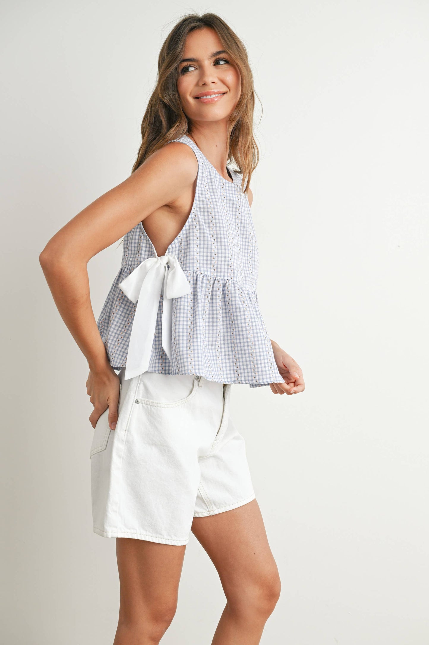 Yellow Lily Peplum Top