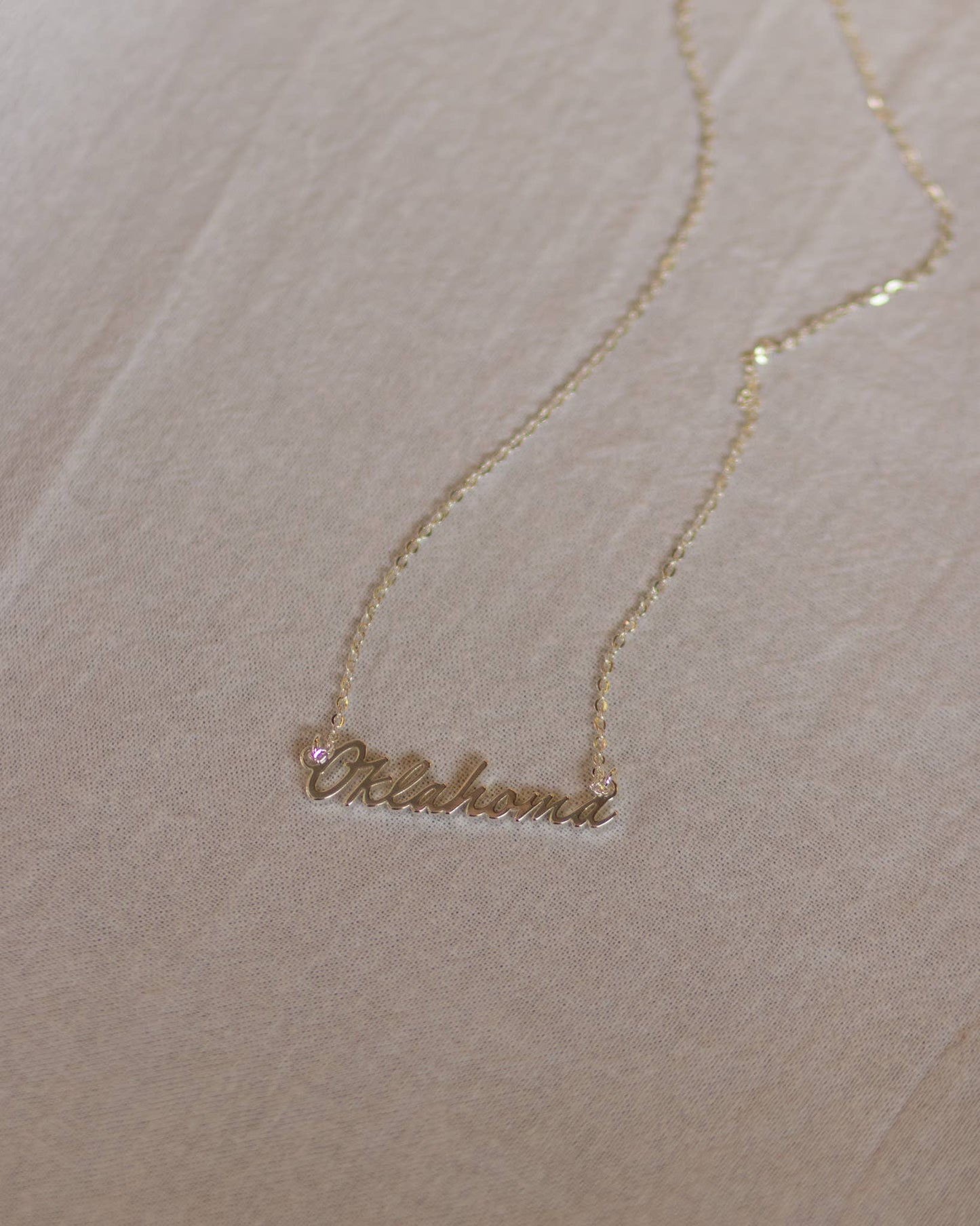 Silver Oklahoma Necklace