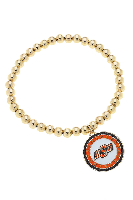 Oklahoma State Bead Stretch Bracelet