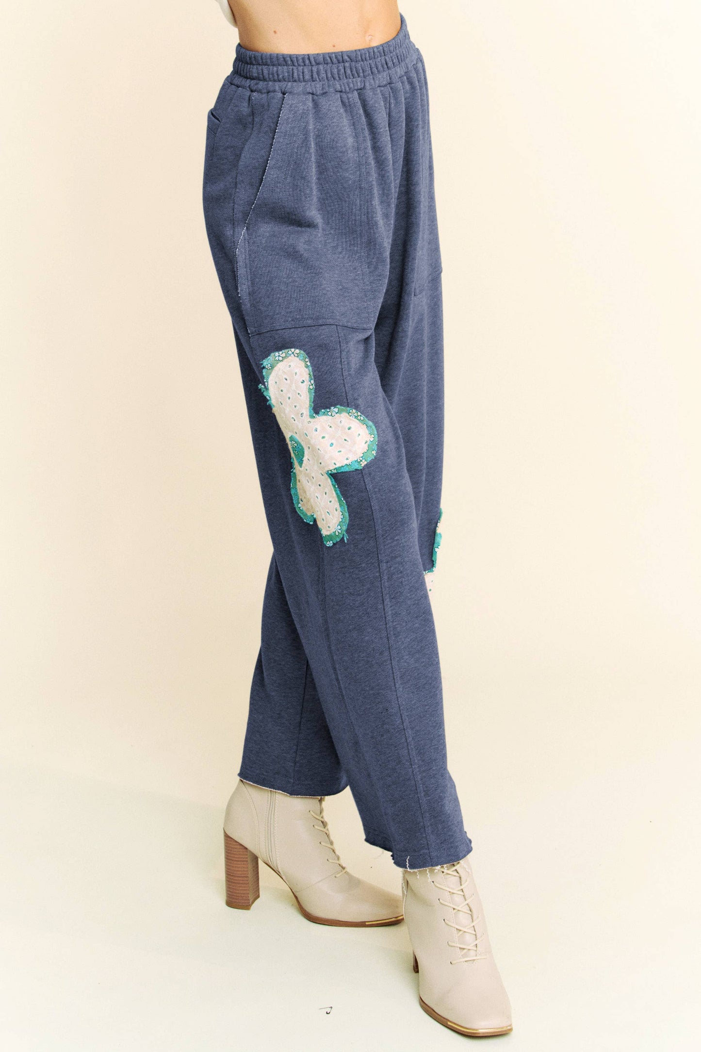 Floral Patch Pants